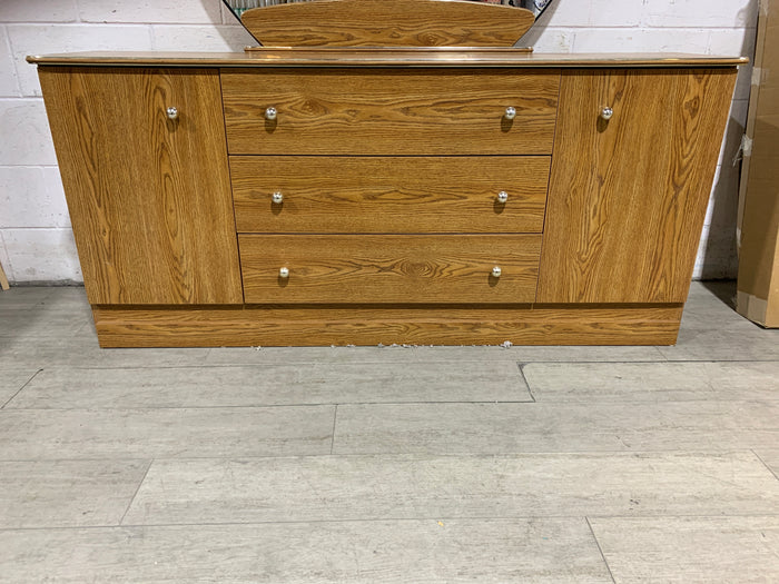 Wooden Dresser with Mirror