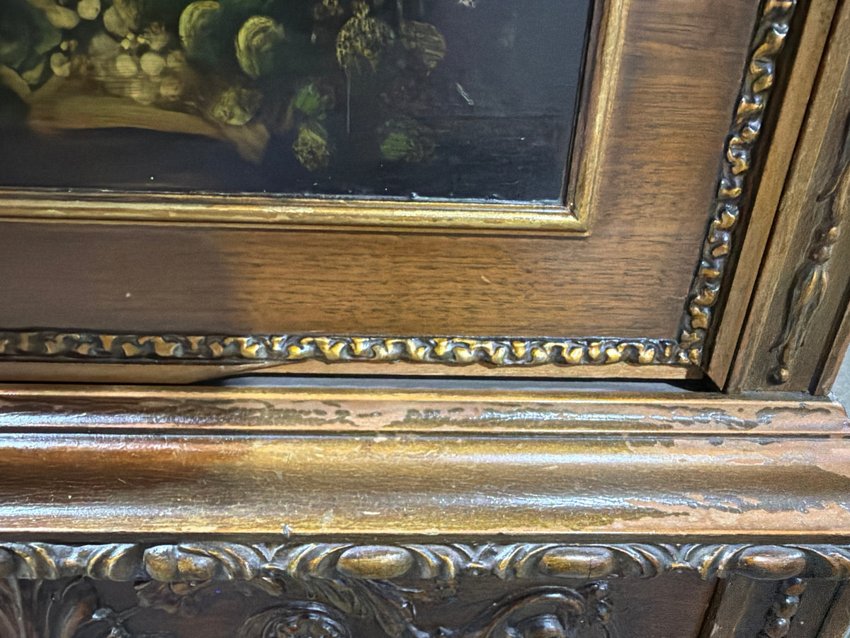 Antique Hand-painted Humidor Cabinet