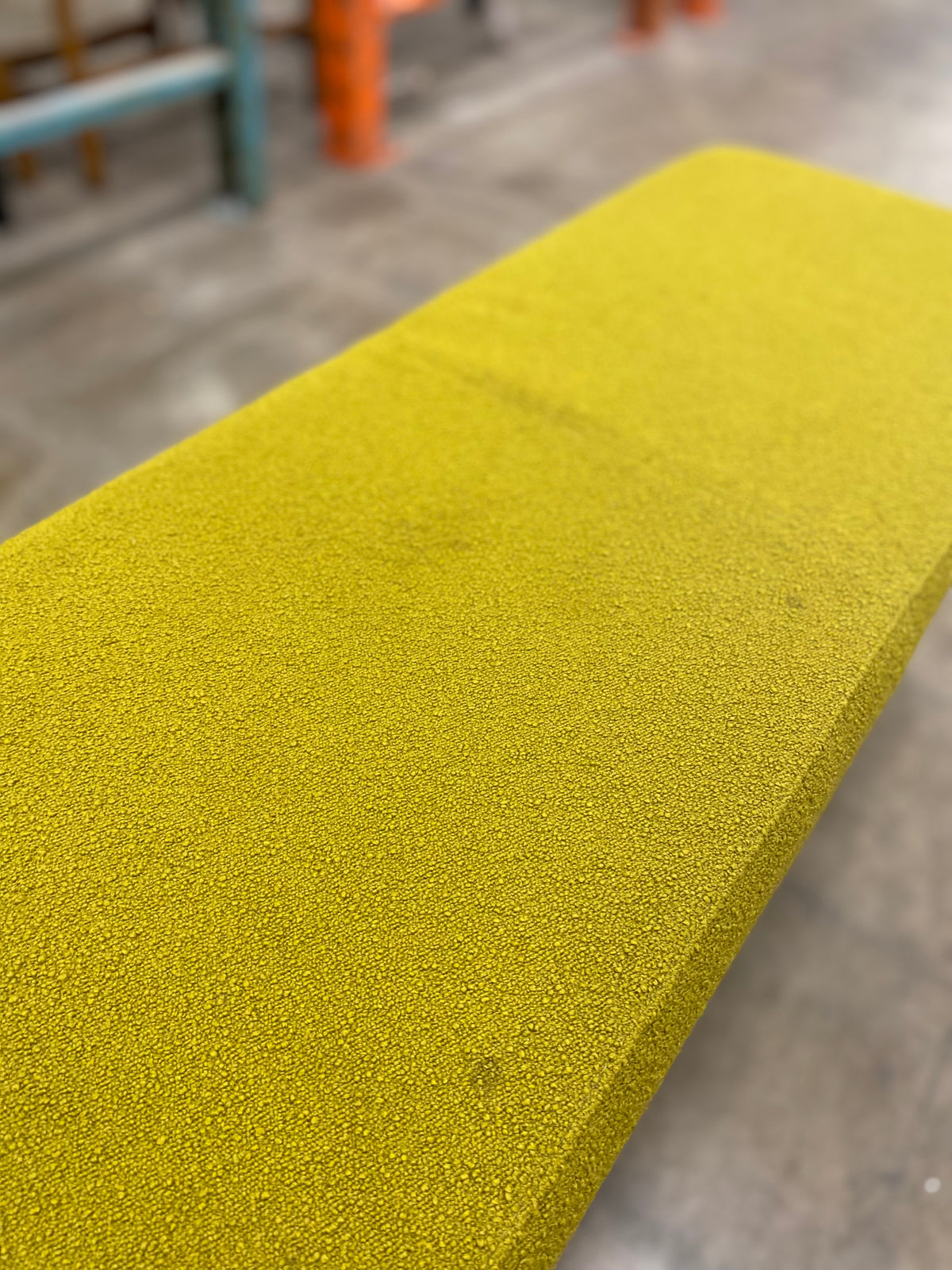 Moss Green Tufted Modern Bench