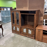 53-Inch Wooden TV Entertainment Center