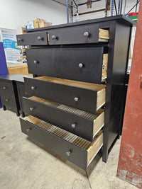 6 Drawer Dresser - Black