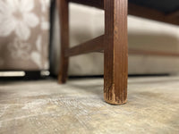 Blue Pattern Cushion Bench