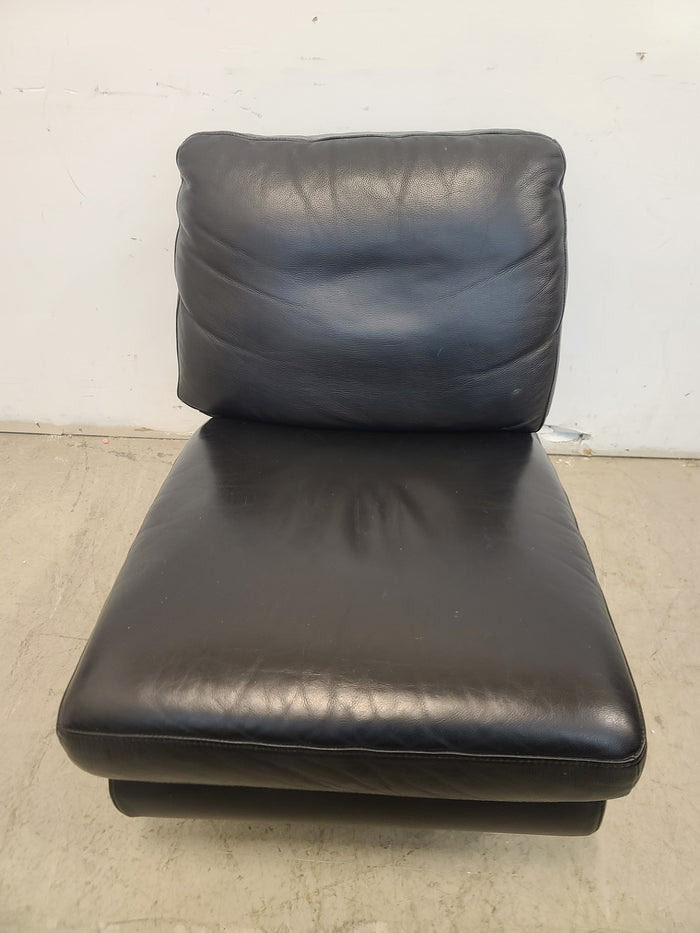 Black Leather Swivel Chair