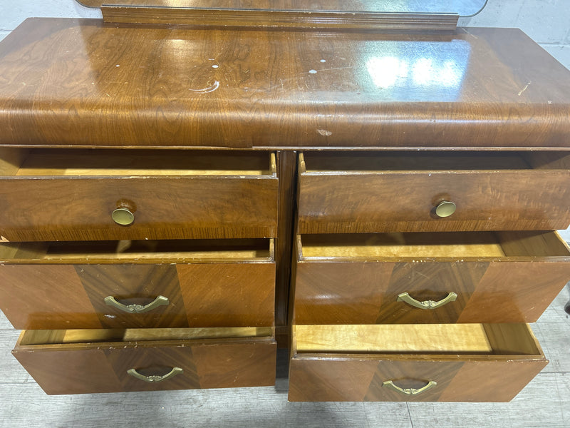 Light Brown Wooden Dresser