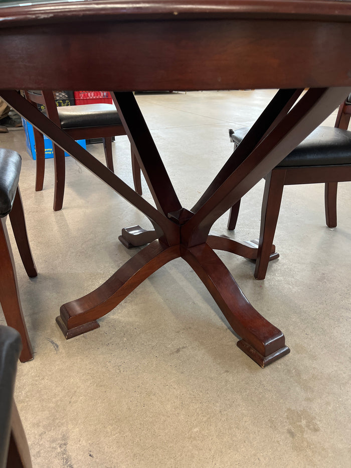 48" Diameter Dining Table and 4 Chairs