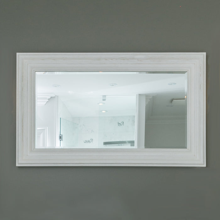 Godi 55" Solid Ash Wood Frame Retangular Mirror