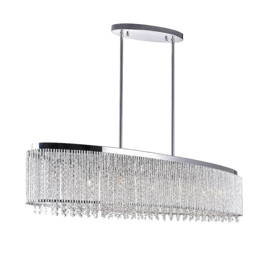 Claire 7 Light Oversized Linear Chandelier by CWI