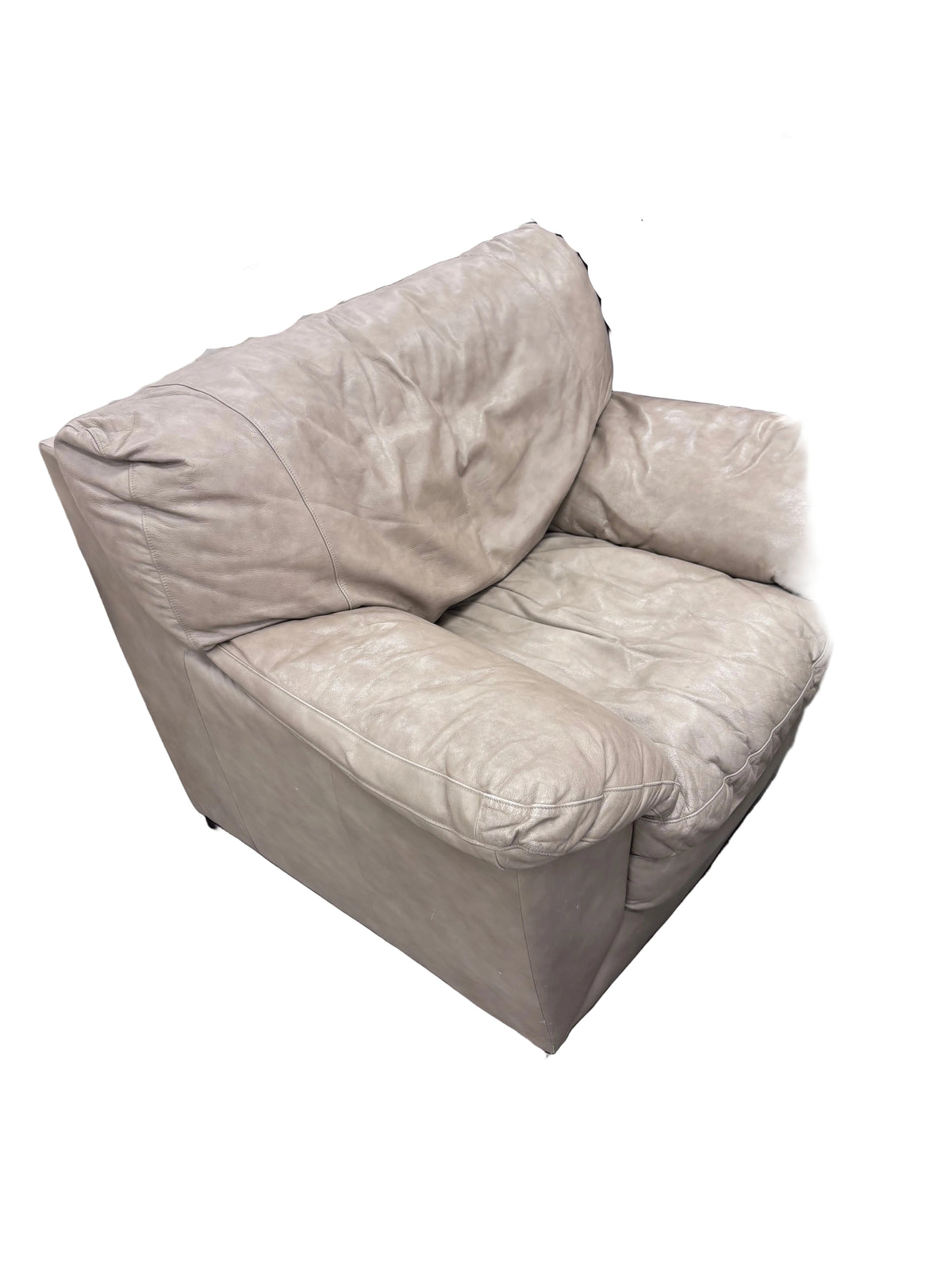 Ultra-Comfort Cream Leather Armchair