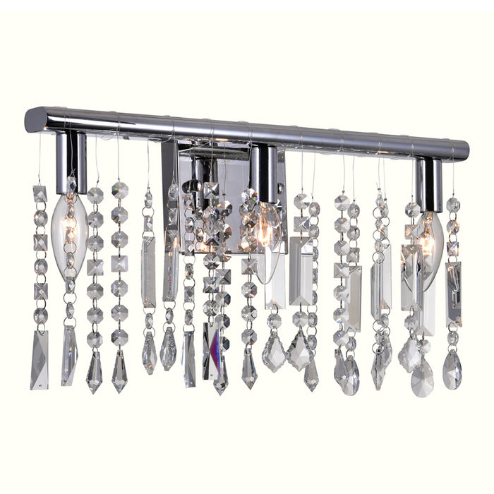 Janine 3-Light Vanity Light in Chrome