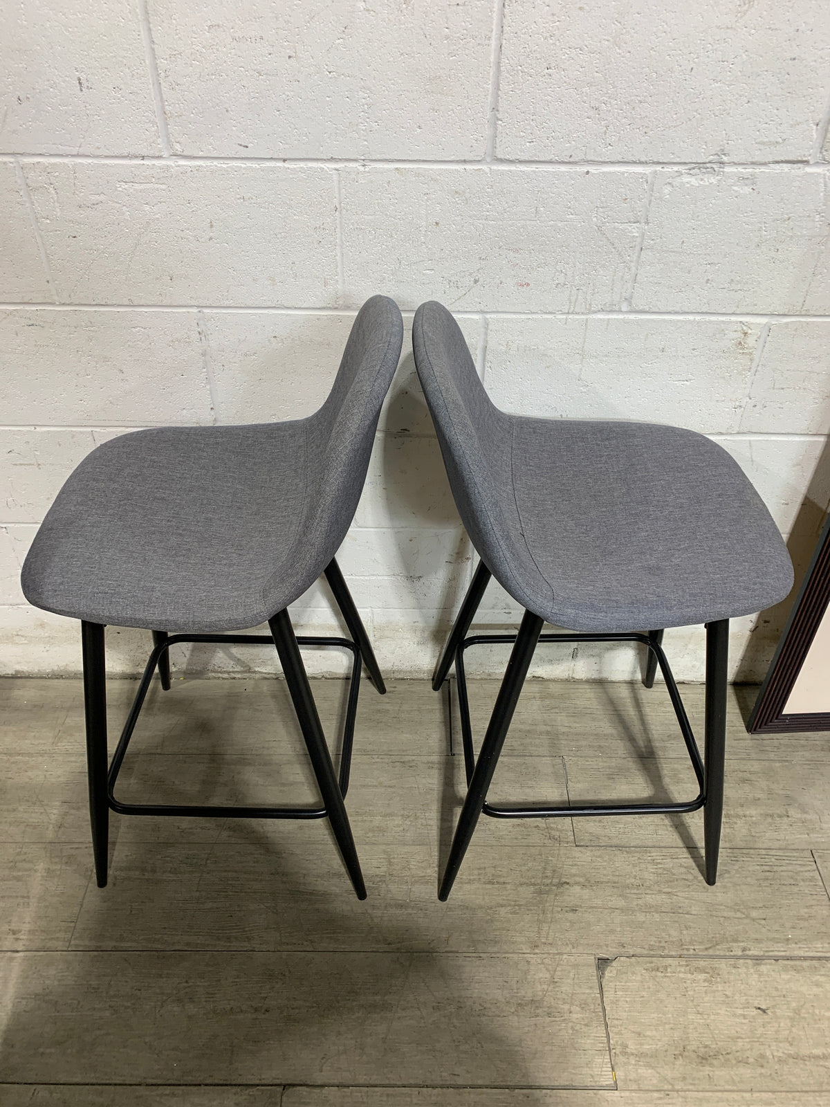 Palmetto Grey Barstools (Pair)