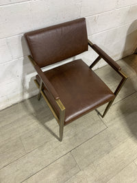 Vegan Leather Accent Chair