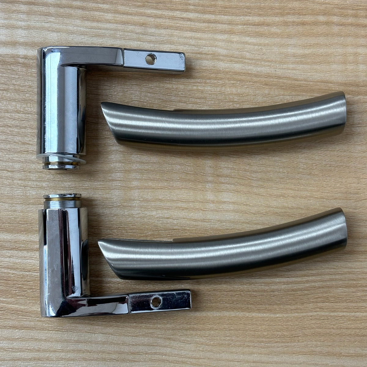 Door Lever Trim Set – Chrome & Satin Nickel, ALM-999