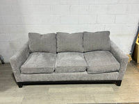Barrymore Grey Velvet Sofa