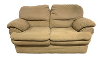 Beige Fabric Loveseat