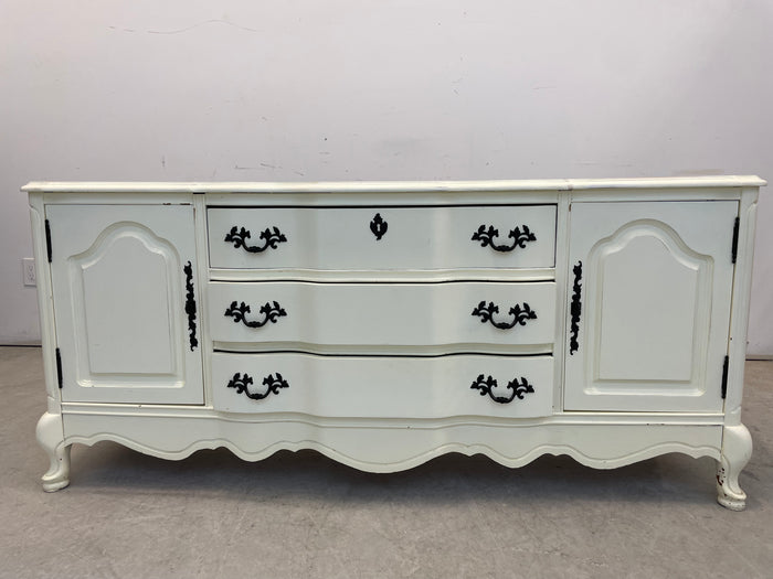 French-style Buffet with 2 Cubbies and 3 Drawers