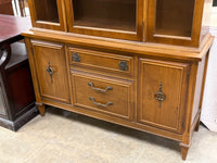 Mid-Century Coffee Brown China Cabinet