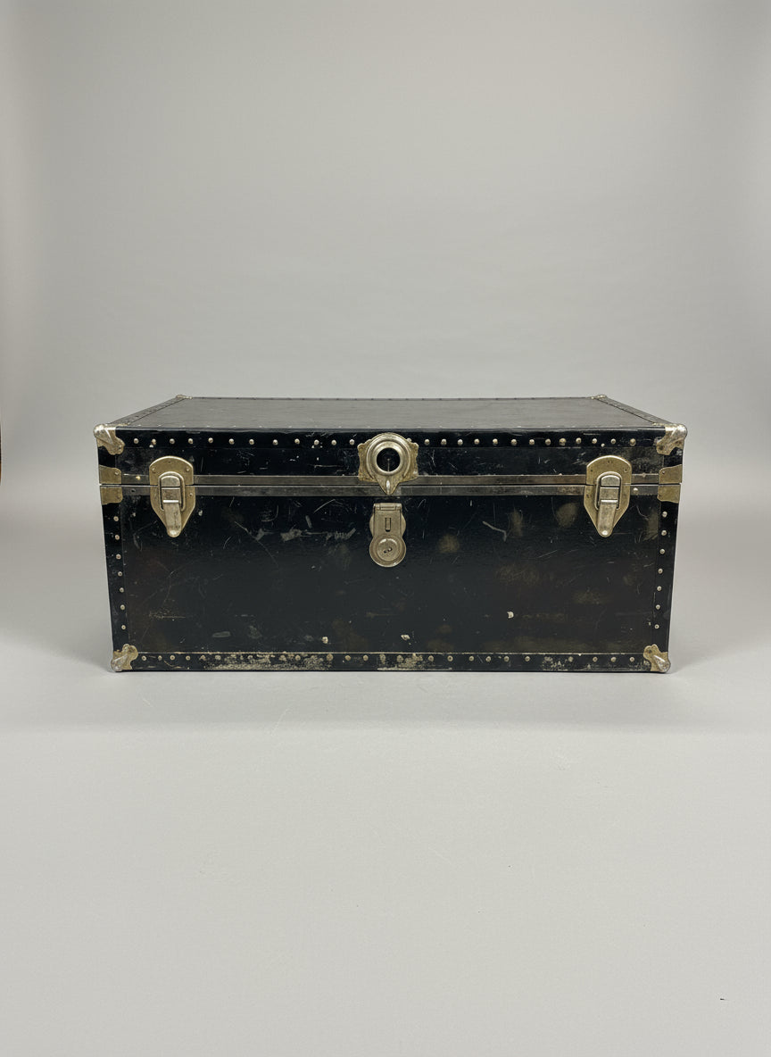 Black Steamer Trunk
