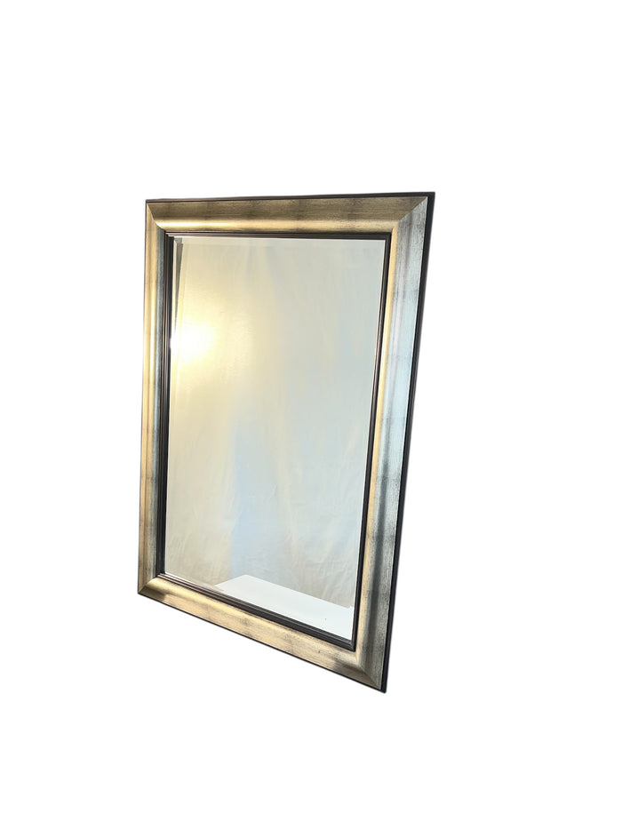 Champagne Silver Toned Framed Wall Mirror