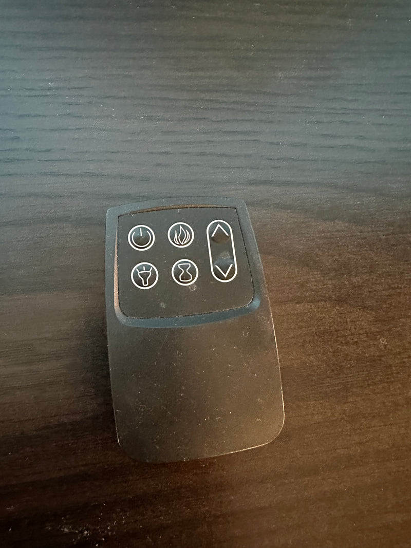 Hutchinson TV Stand for TVs up to 80″ Oak Espresso with Electric fireplace