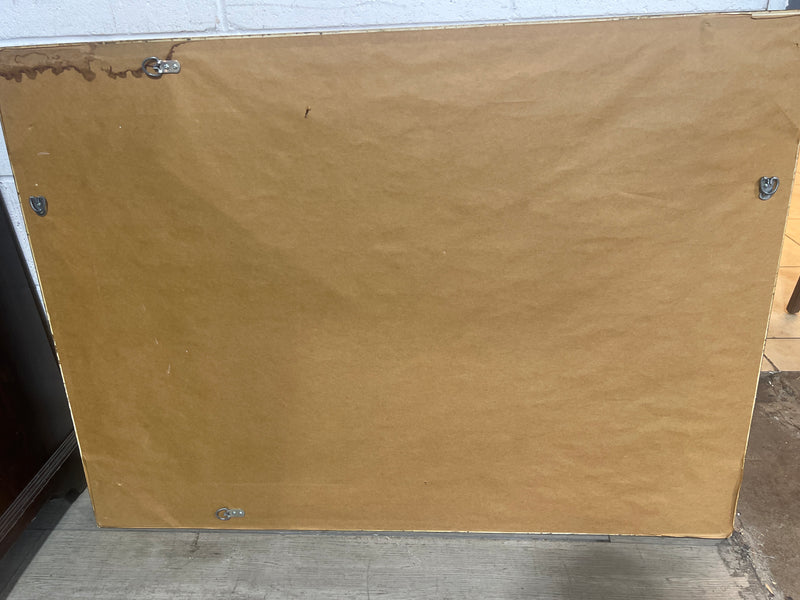 Antique Gold Beveled Mirror 44"W x 32.5"H