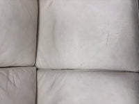 Contemporary Off White Leather Sofa