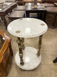 Circular Contemporary Marble Side Table