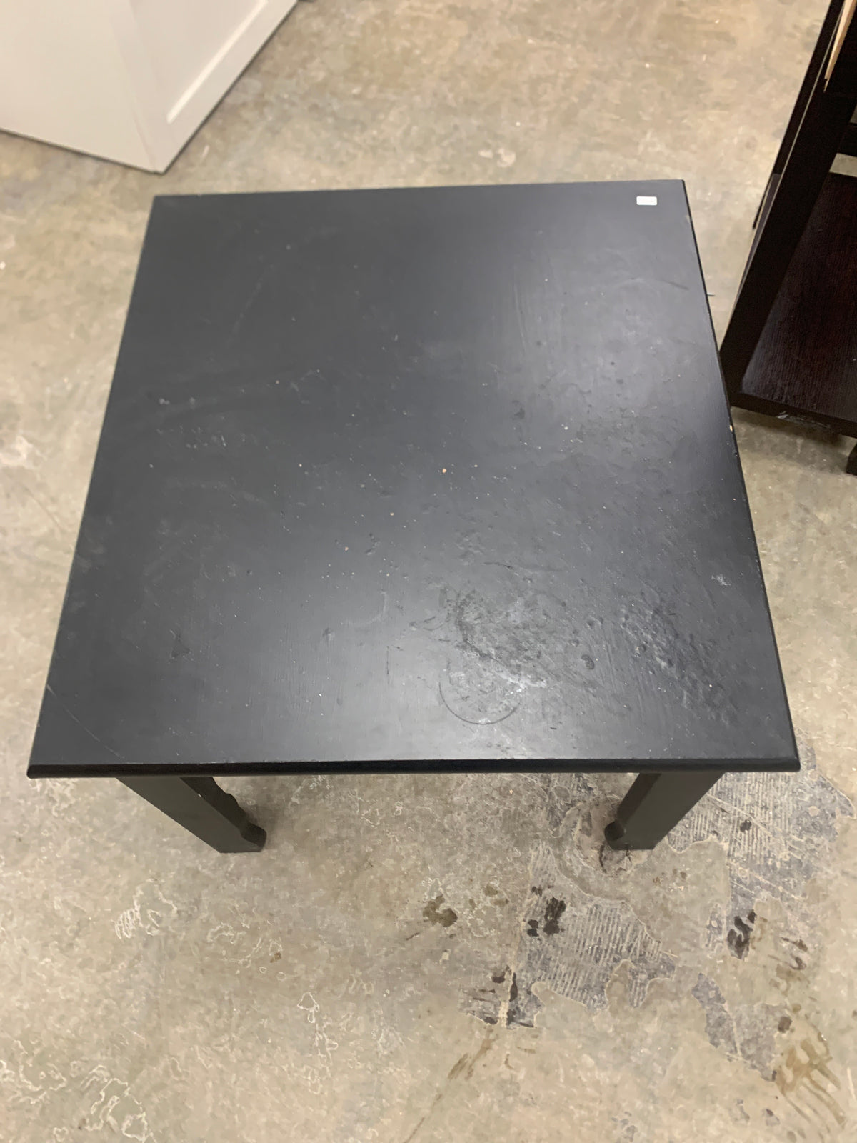 Black Wooden Sidetable With Drawer