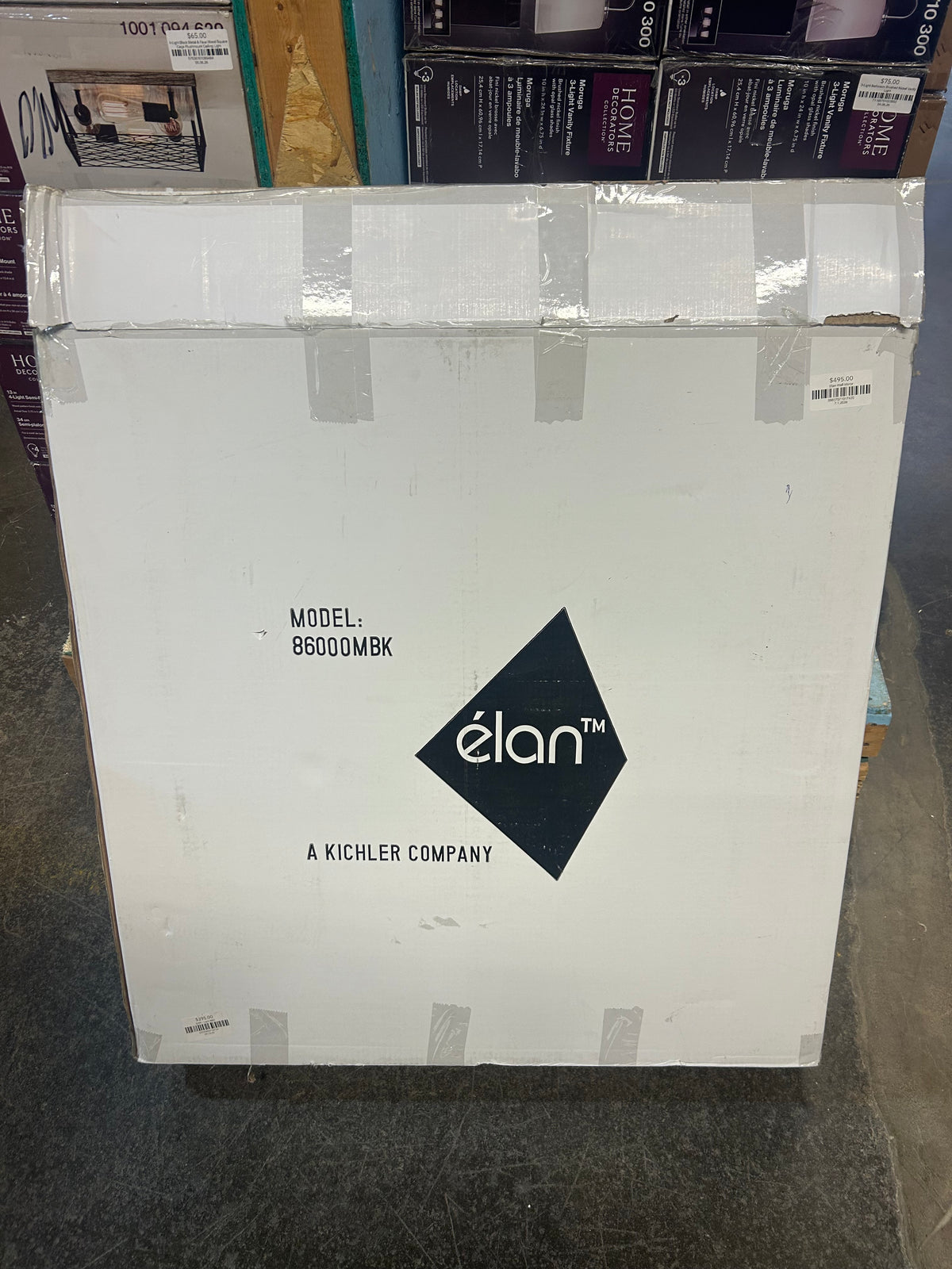 Elan Matte Black Wall Mirror