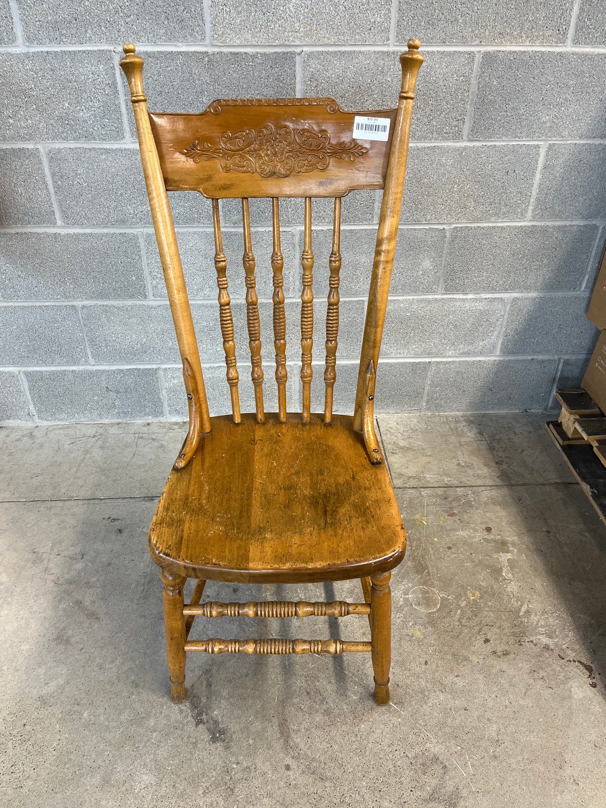 Solid Wood Press Backed Dining Chair