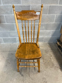Solid Wood Press Backed Dining Chair