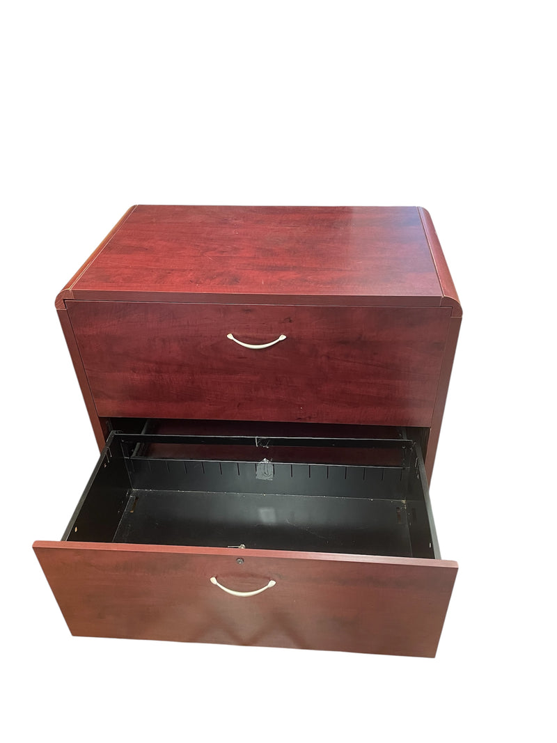 2-Drawer Wood Filing Cabinet