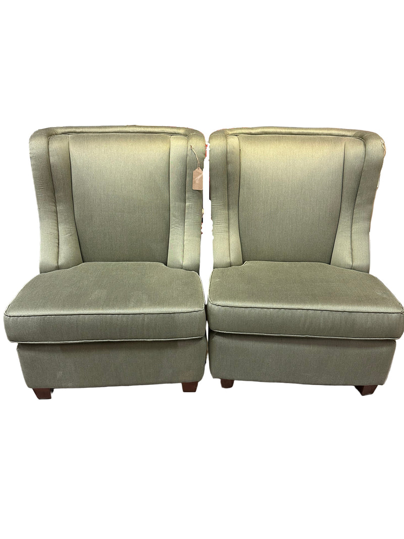 Armless Green Accent Chairs $135 each