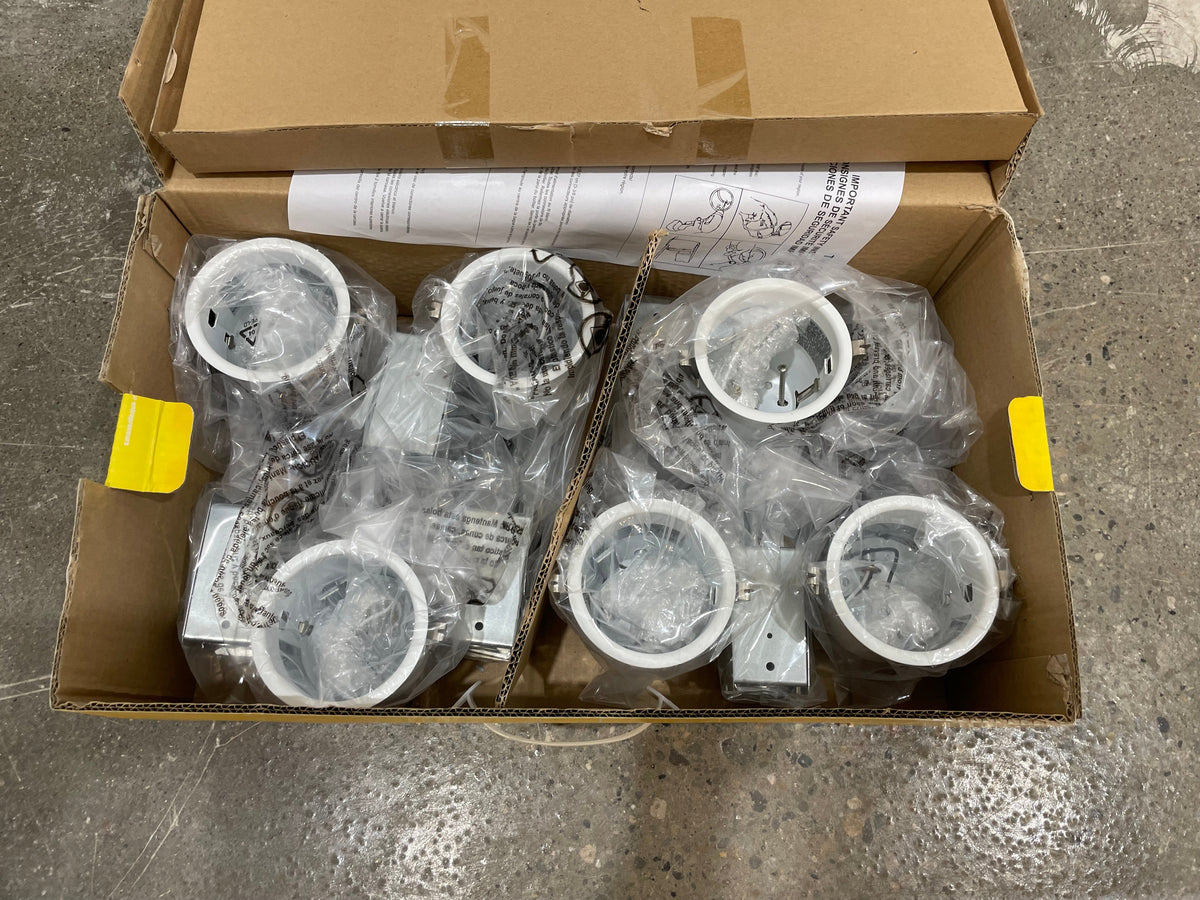 Nextlite Pro GU10 White Gimbal Trim With 3-1/4 inch Housing (6-Pack)