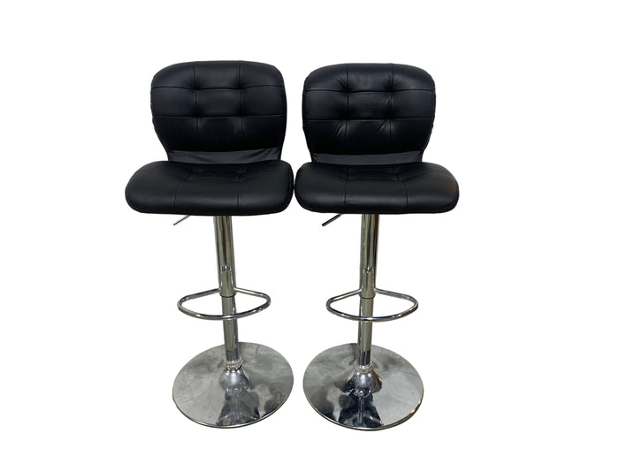 Pair of Black Bar Stools