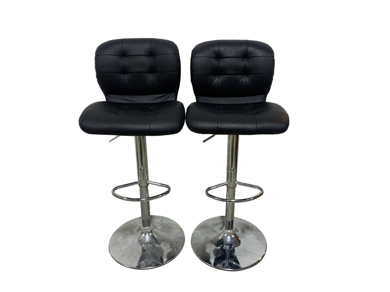 Pair of Black Bar Stools