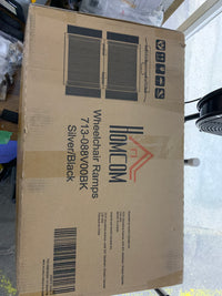 HOMCOM 2feet Portable Wheelchair Ramp Aluminum Threshold