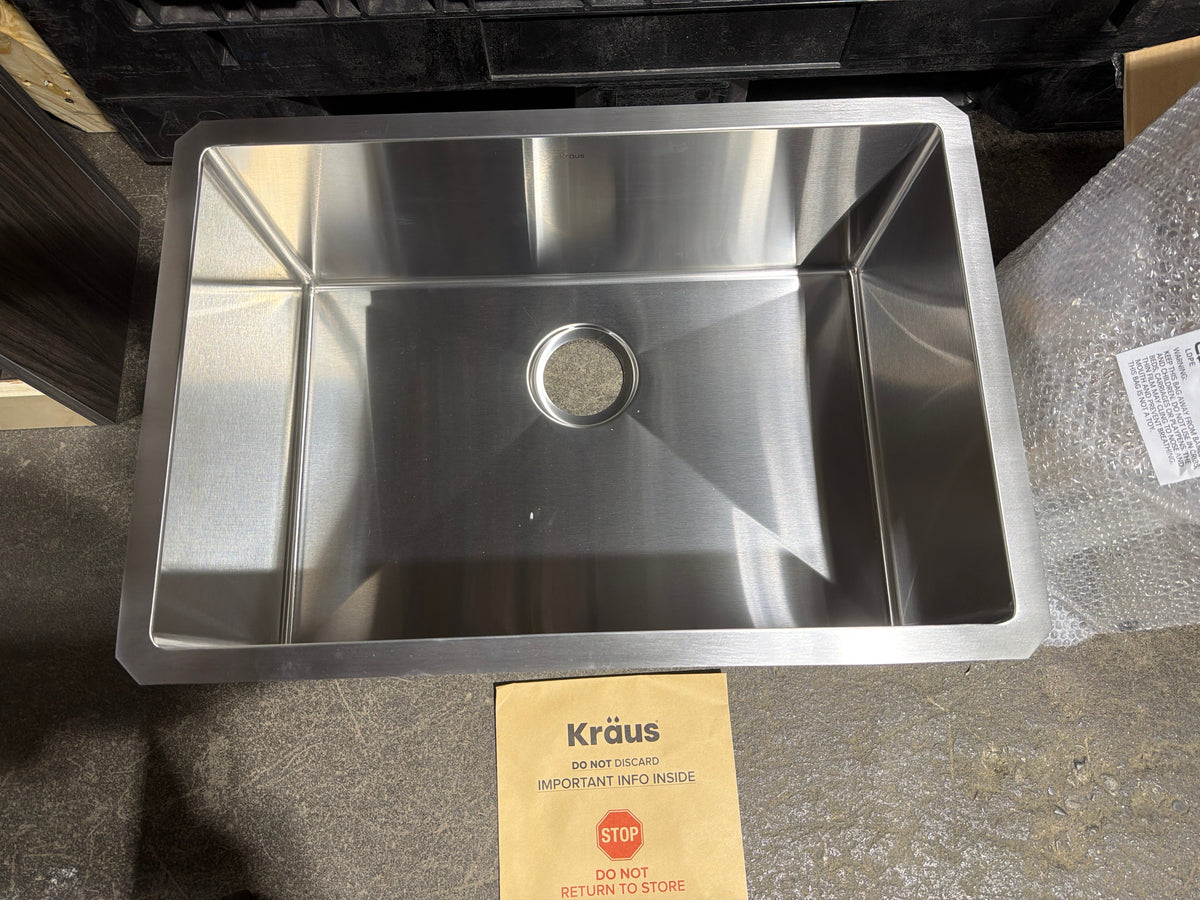 Kraus StandArt PRO 26 Undermount Single Stainless Steel Kitchen Sink