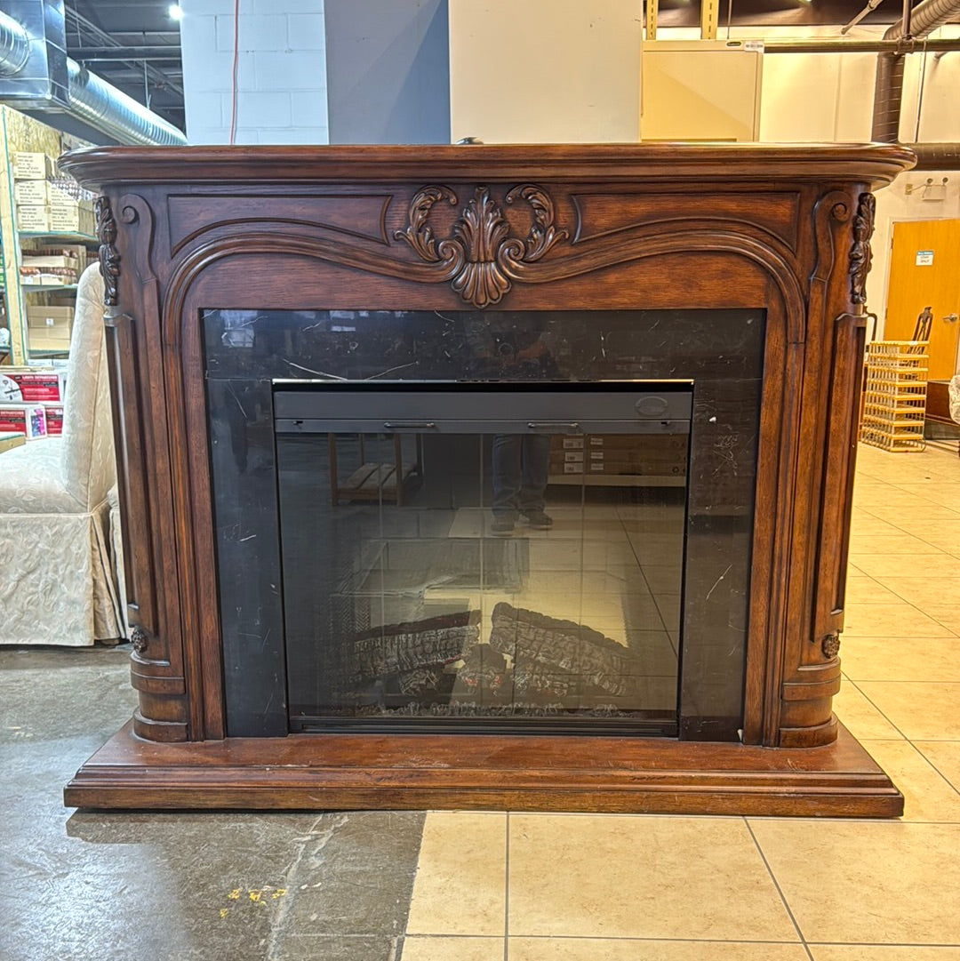 Symphony Encore Oak Mantel & Fireplace Set