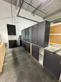 Black Kitchen Cabinet Set