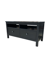 Black TV Stand with 2 Drawers