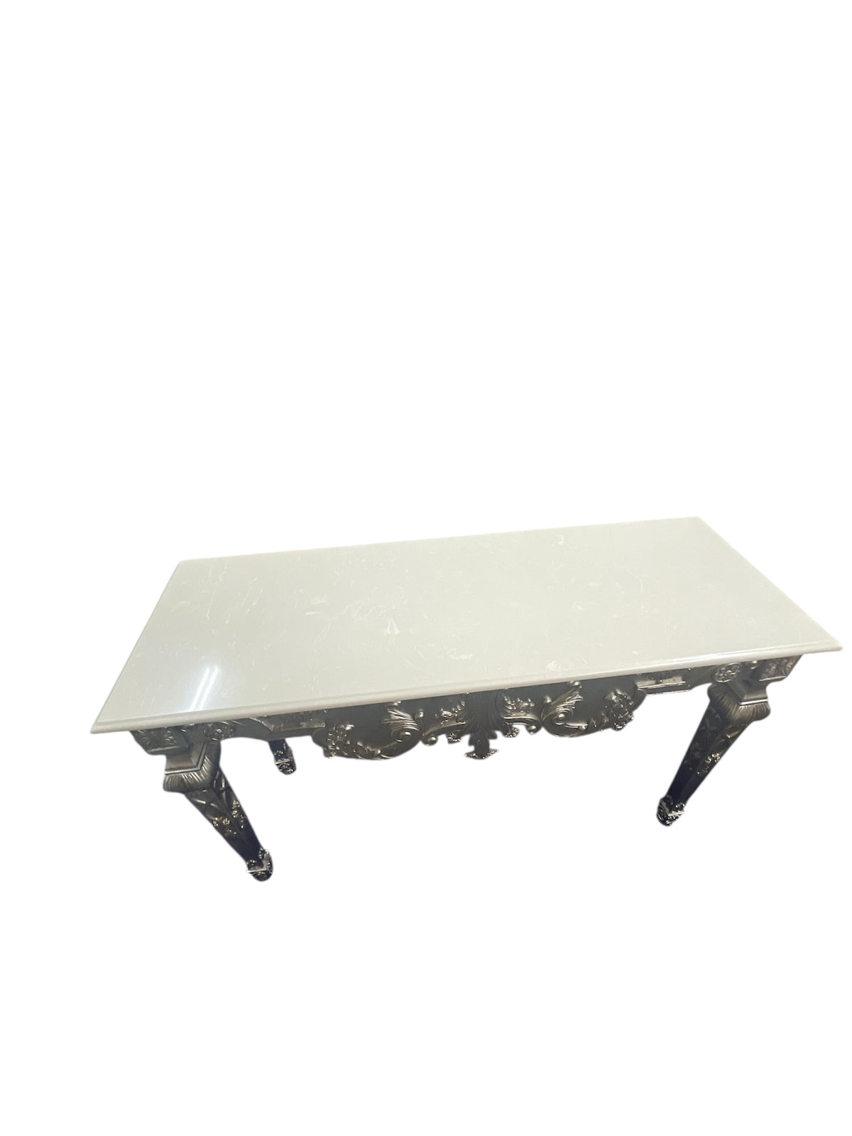 Natural Stonetop Baroque Console Table