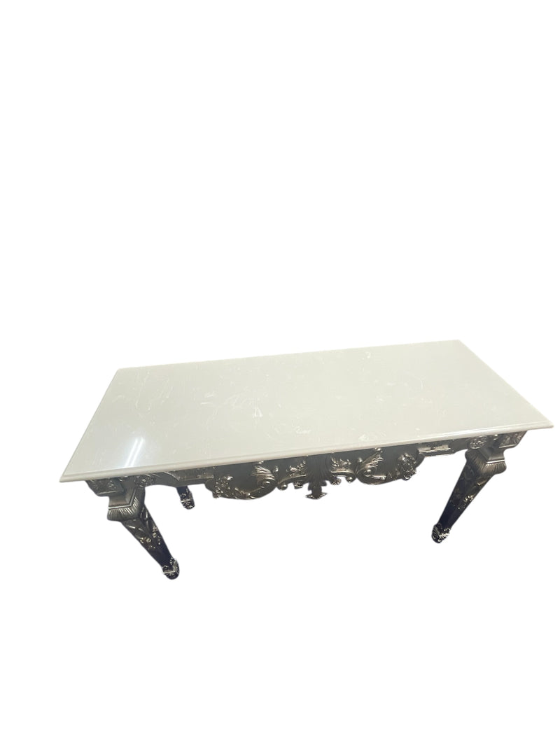 Natural Stonetop Baroque Console Table