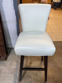 Ivory Bar Stool with Faux Leather