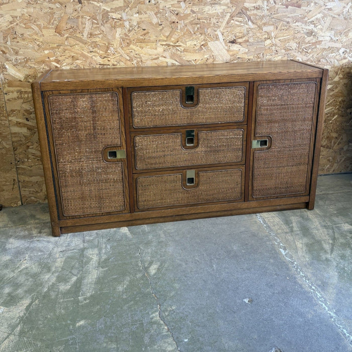 58-Inch Vintage Bamboo Sideboard