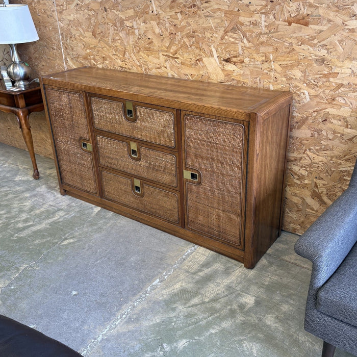 58-Inch Vintage Bamboo Sideboard