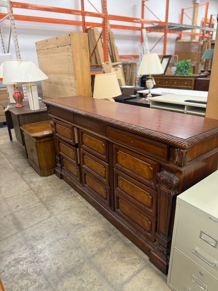 Large Reddish Brown Sideboard Buffet