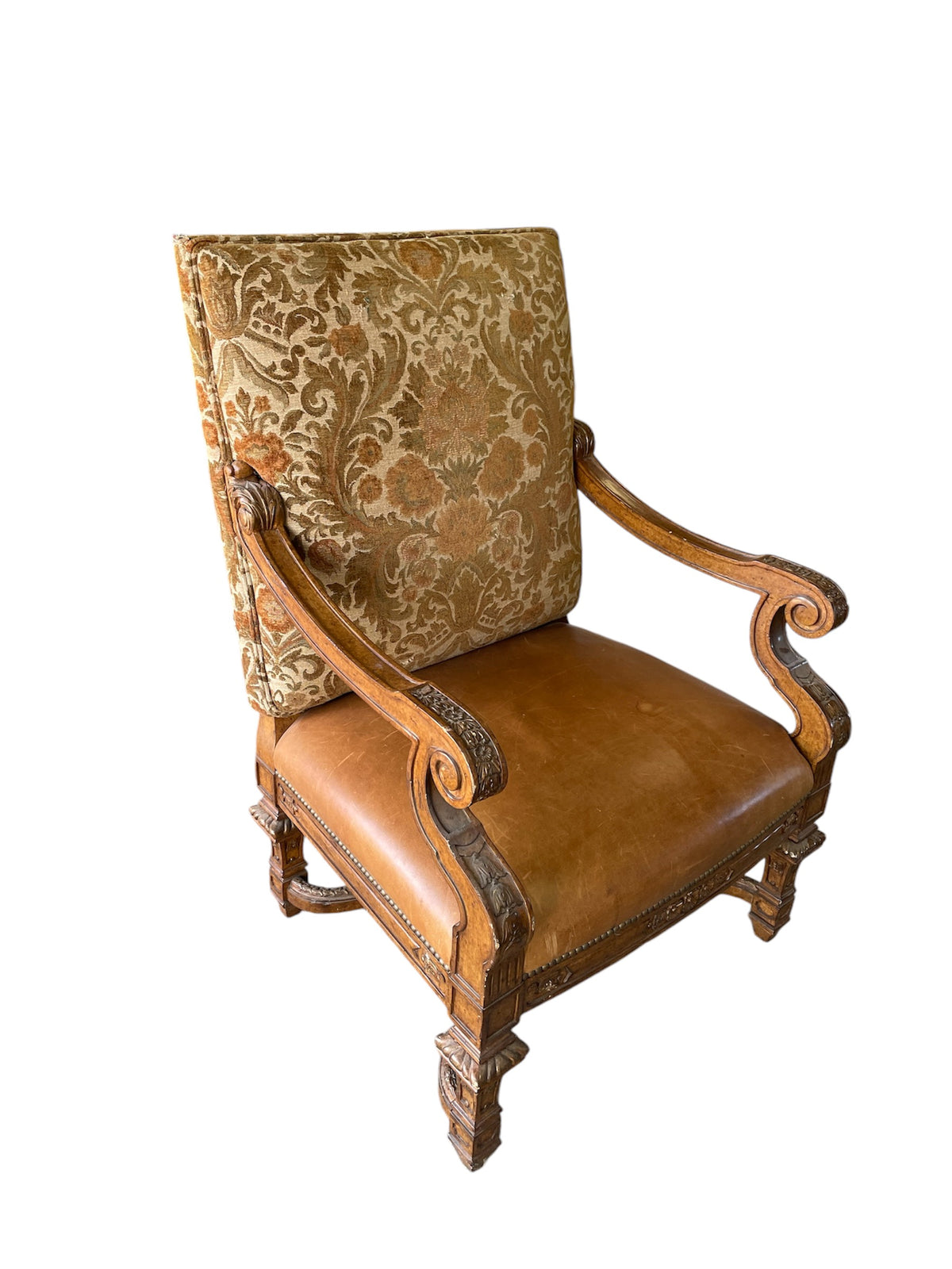 Upholstered Patterned Armchair