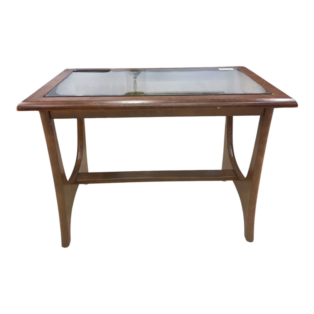 Condo Sized Glass Top Coffee Table
