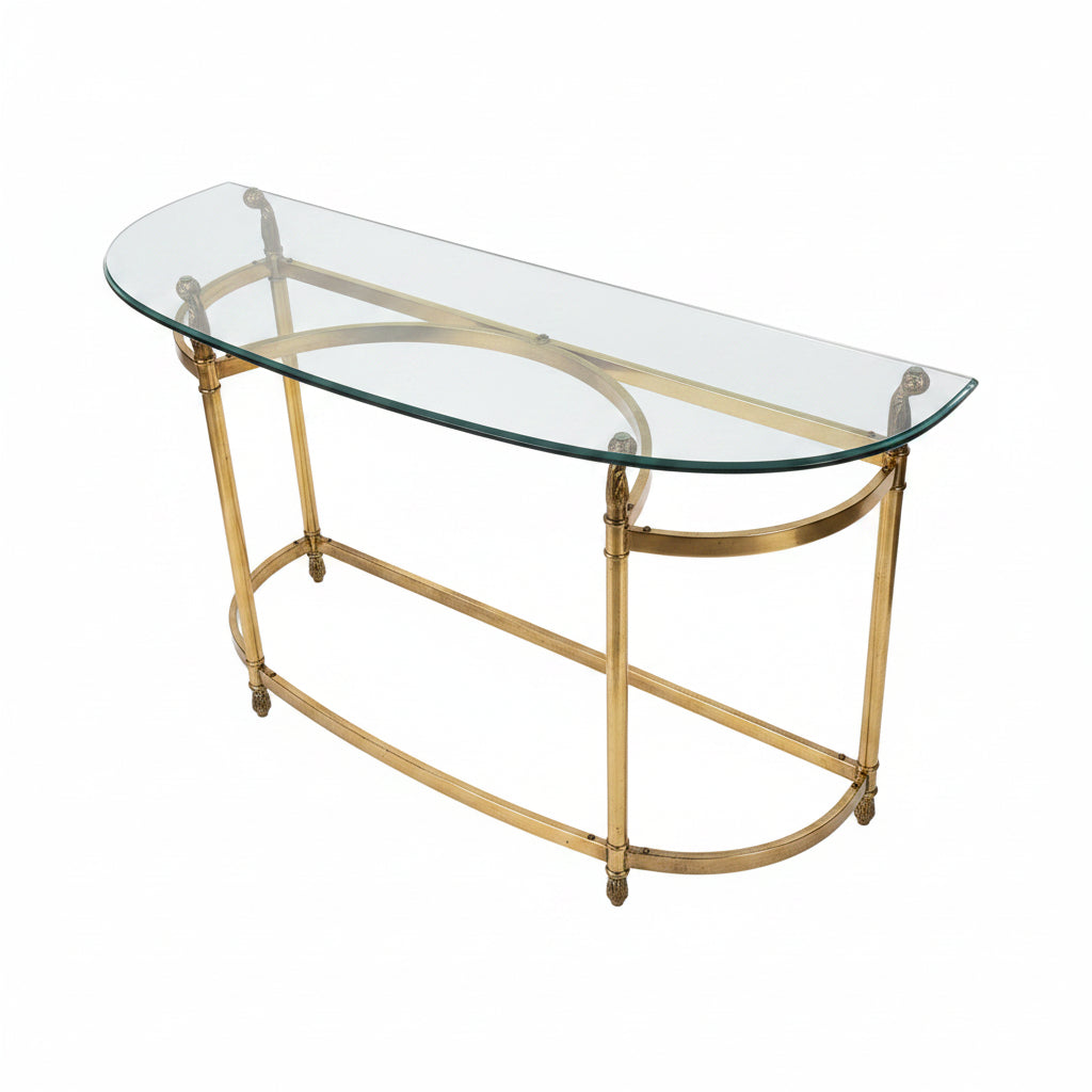 LaBerge Style Hollywood Regency Console Table