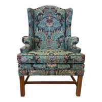 Forest Tapestry Wing Chair